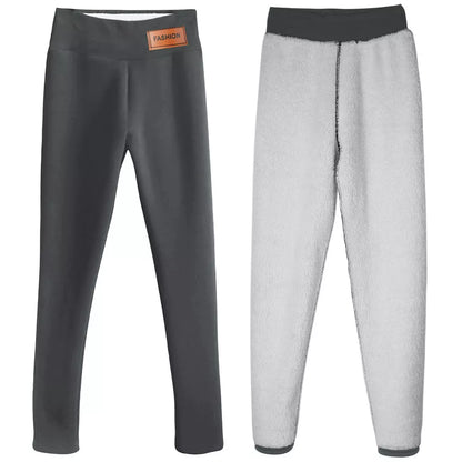 Damen Winter Warme Sherpa Fleece Gefütterte Leggings – Dicke Kaschmir Thermohose