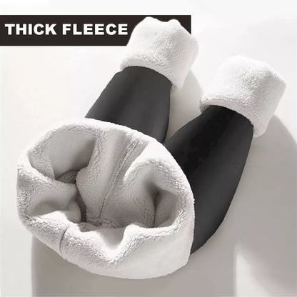 Damen Winter Warme Sherpa Fleece Gefütterte Leggings – Dicke Kaschmir Thermohose