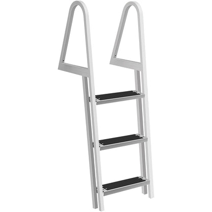 3 Step Heavy Duty Aluminum In Ground Pool Boat Deck Ladder Steps