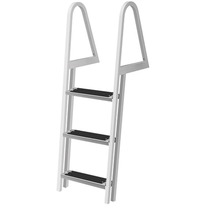 3 Step Heavy Duty Aluminum In Ground Pool Boat Deck Ladder Steps