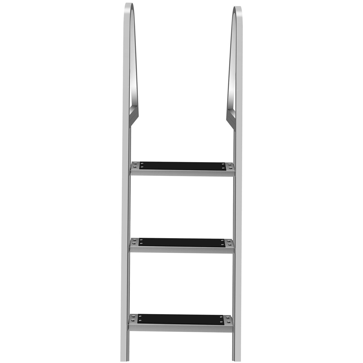 3 Step Heavy Duty Aluminum In Ground Pool Boat Deck Ladder Steps
