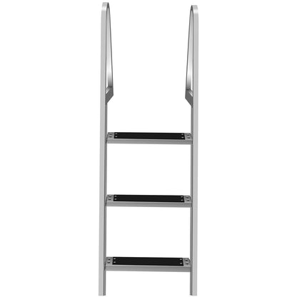 3 Step Heavy Duty Aluminum In Ground Pool Boat Deck Ladder Steps