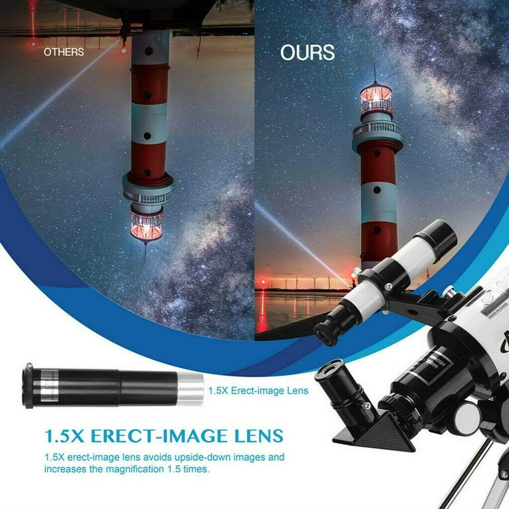 Professional Astronomical 150x Magnification Refracting Telescope 300/70mm With Tripod Phone Adapter