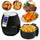 1500W LCD Electric Air Fryer With 8 Cooking Presets, Temperature Control and Timer