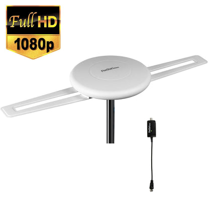 Omni Directional Outdoor HDTV Antenna – Long Range Digital Amplified 4K Ready TV Antenna