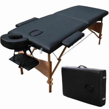 Foldable Massage Table with Adjustable Height – Includes Free Carry Case
