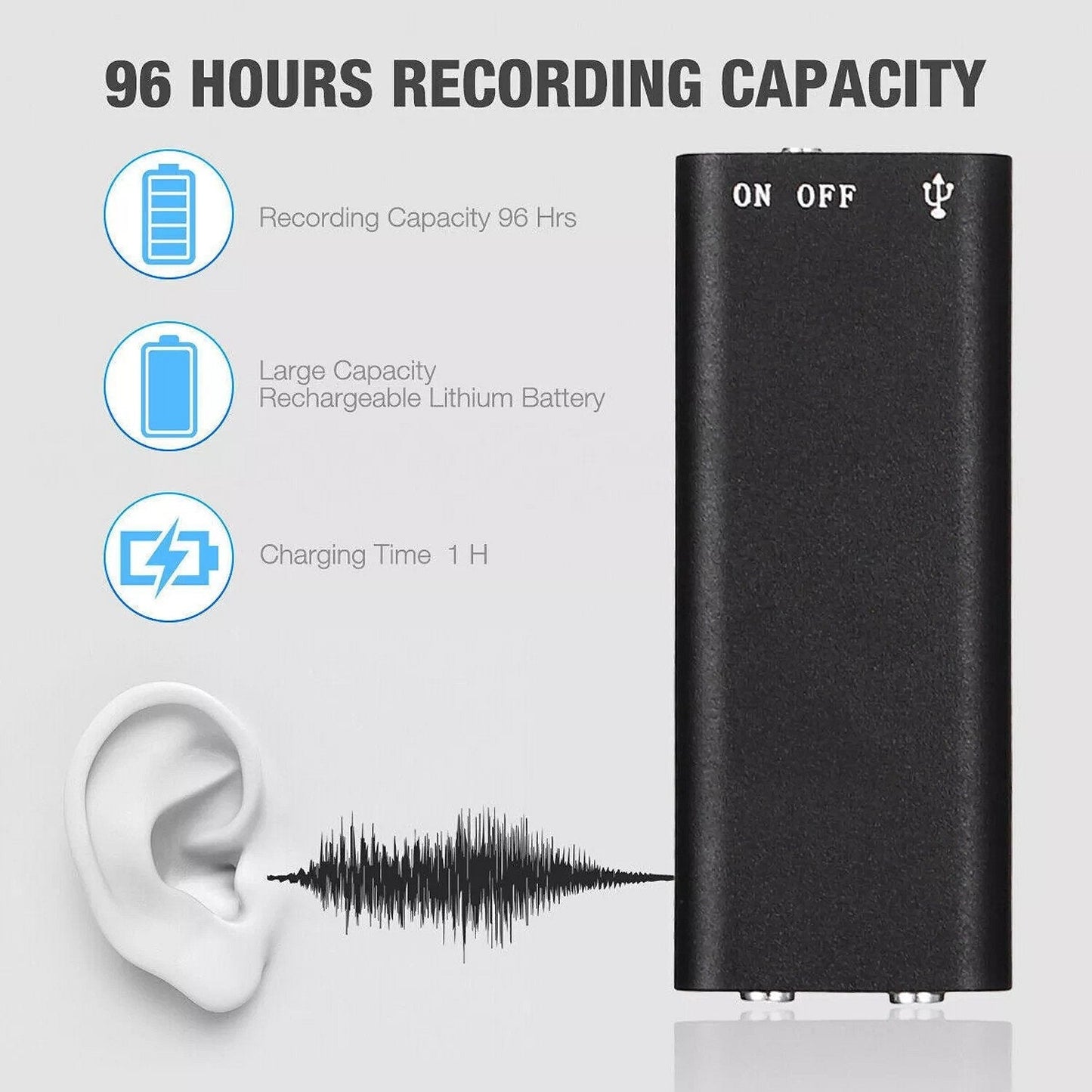 Mini Hidden Voice Recorder Device