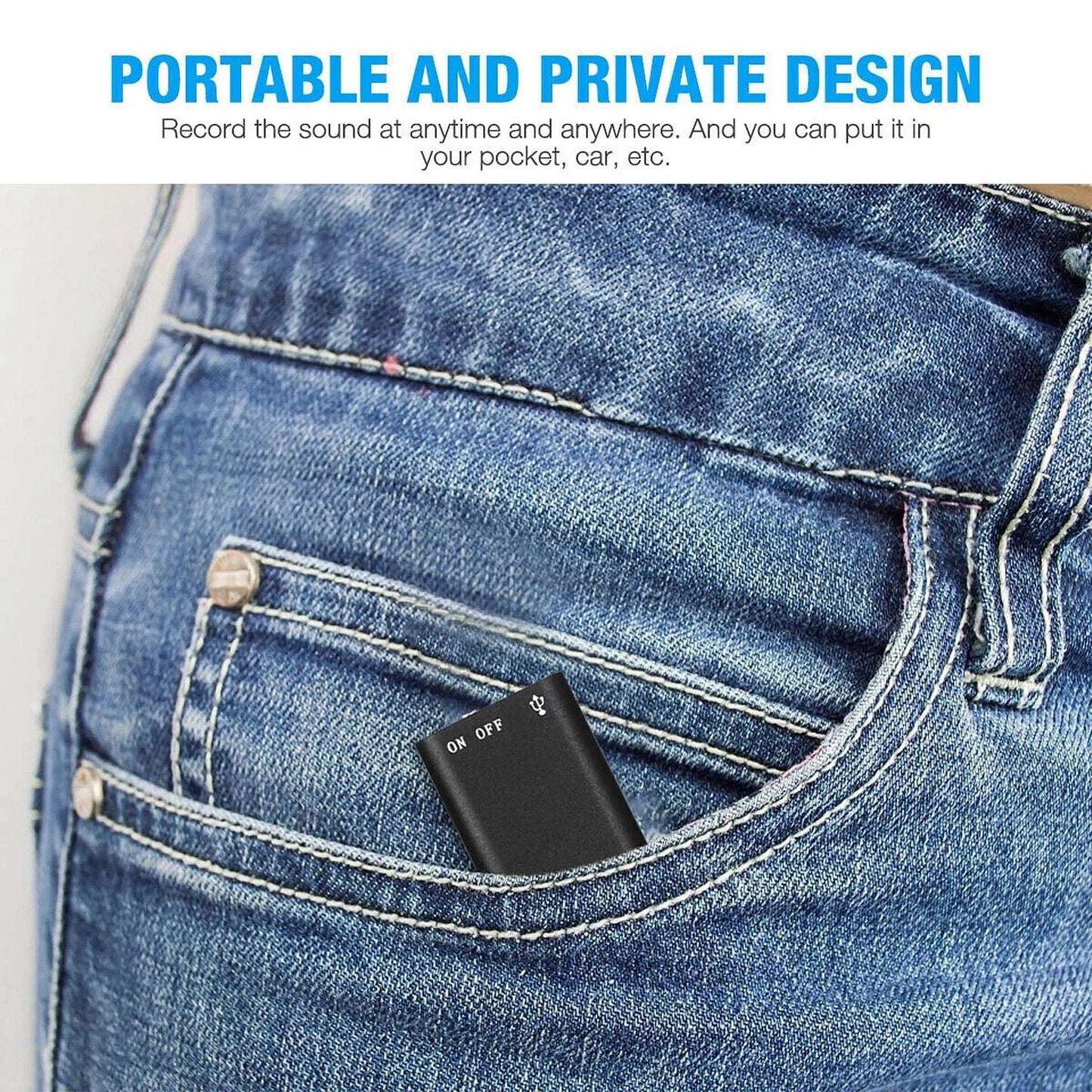 Mini Hidden Voice Recorder Device