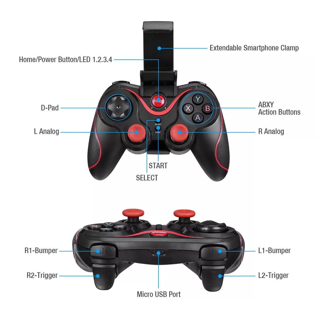Mobile Gaming Controller For Iphone And Android