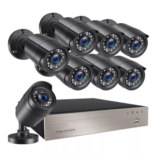 Kit de système de caméra de sécurité CCTV extérieure vision nocturne