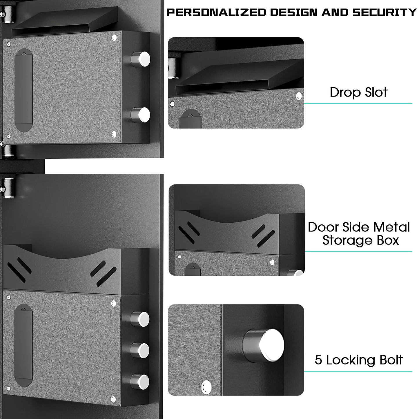 Large Fireproof Home Safe Box