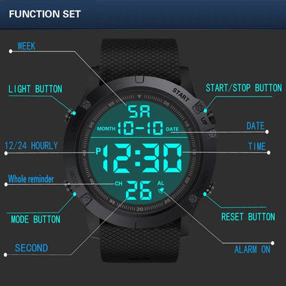 Waterproof Digital Sports Men Watch
