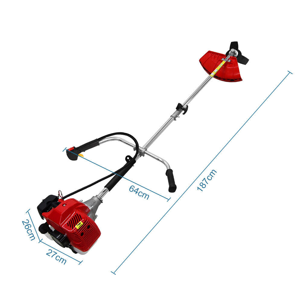 Heavy Duty Gas Powered Bladed String Grass Cutter Timmer 52CC