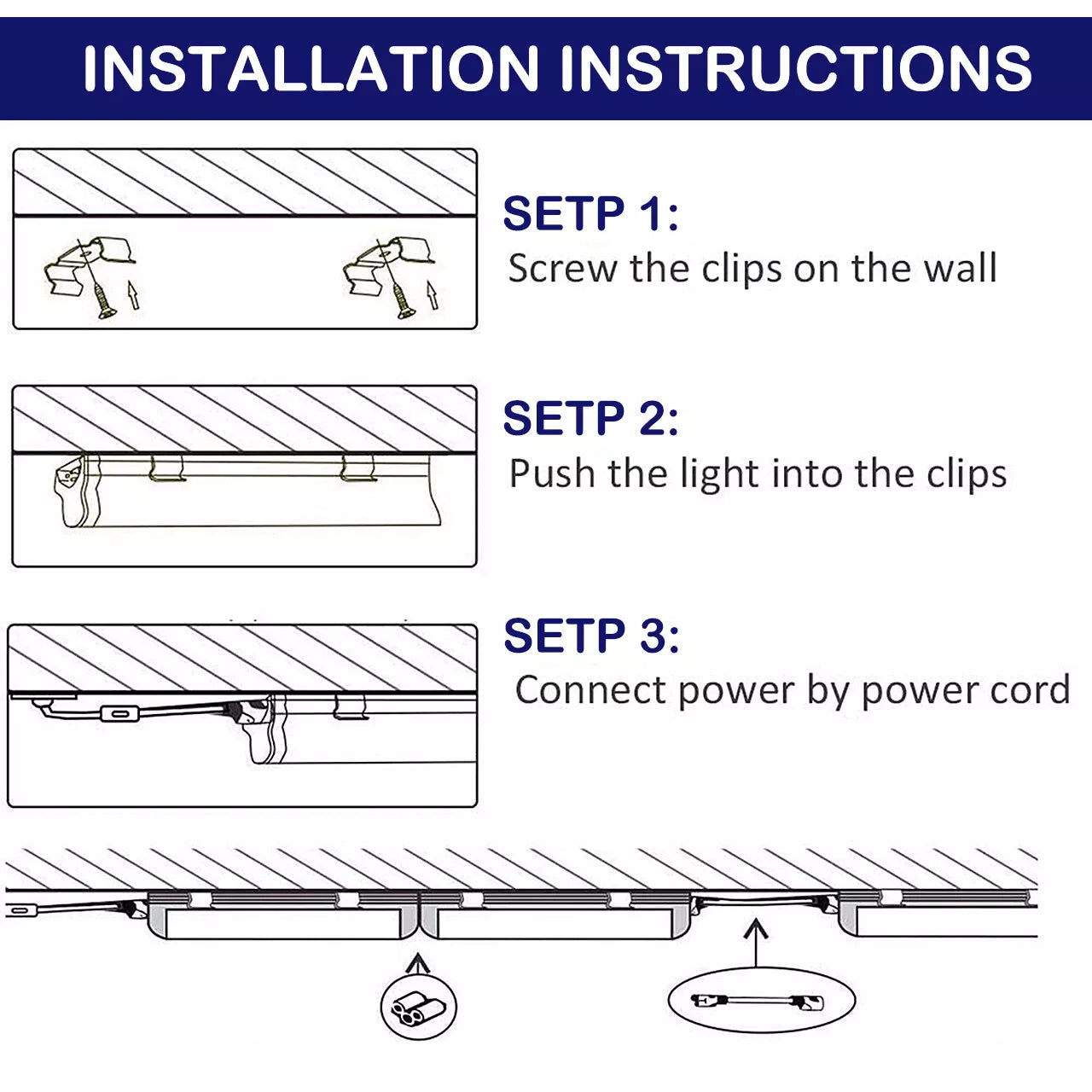 4FT 6 Pack LED commercial Light