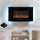 Wall Mounted / Freestanding Electric LED Realistic Flame Fireplace Space Heater