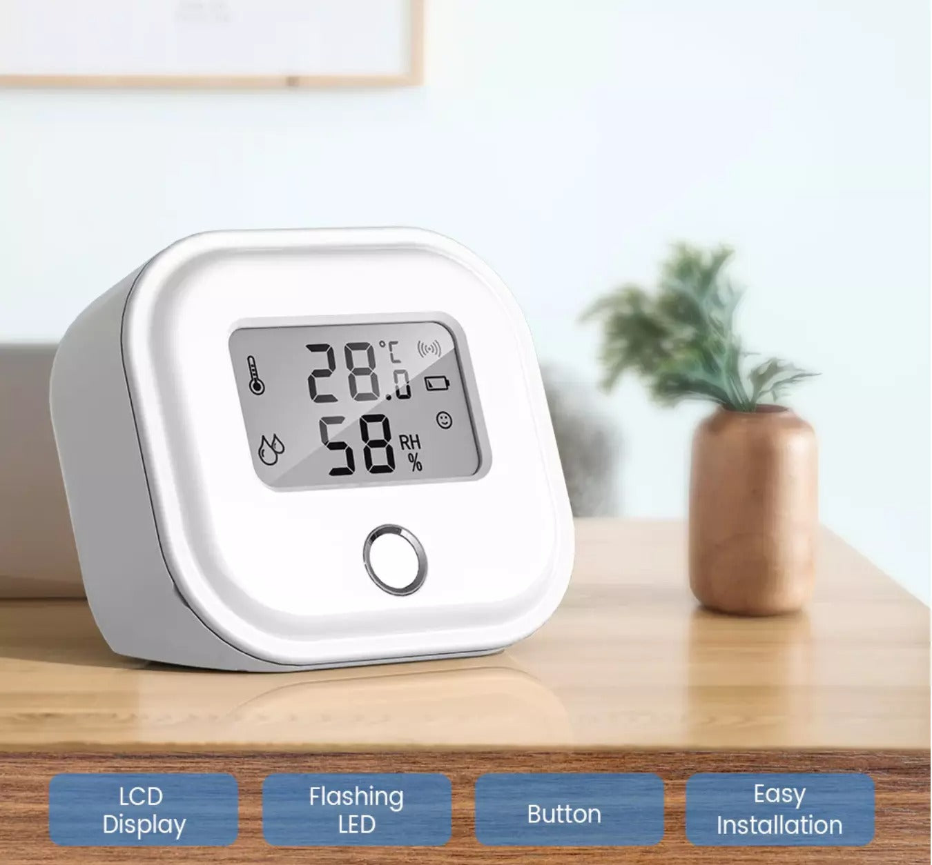Smart Wifi Temperature and Humidity Monitor
