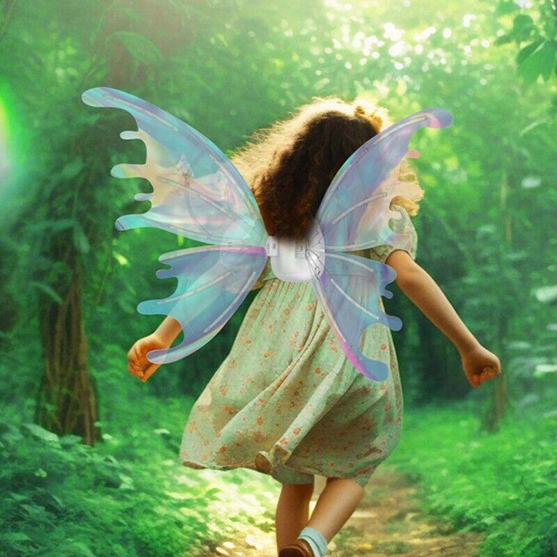 Electric Colorful Kids / Adults LED Fairy Wings Costume