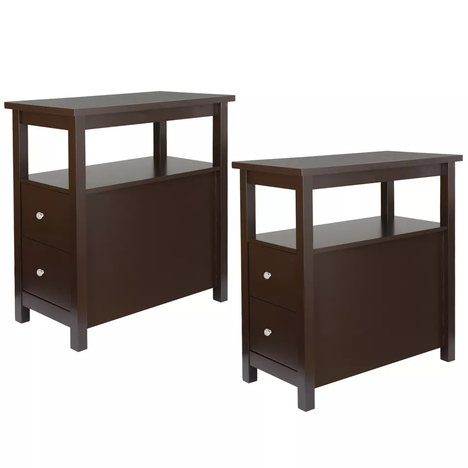 Minimalist Chair Side End Table With Drawers