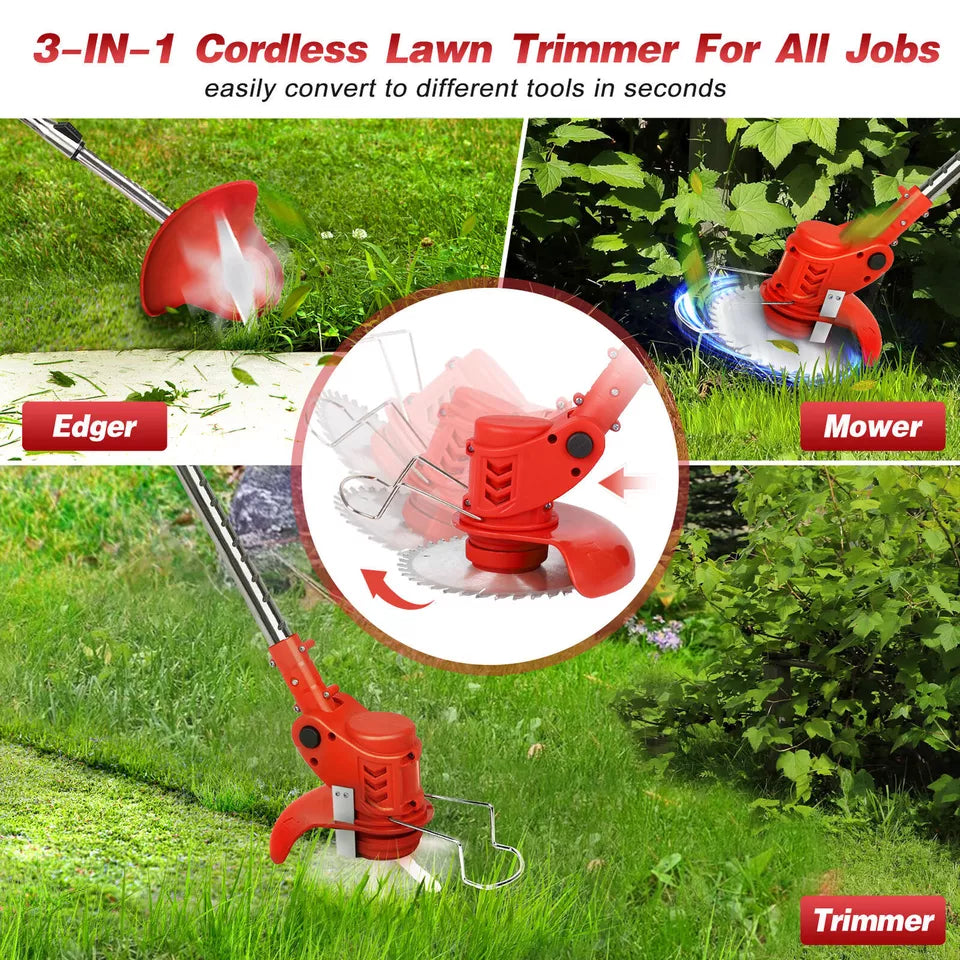 Cordless Electric Weed Lawn Edger Grass String Trimmer