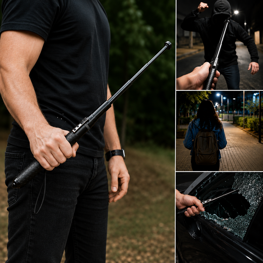 Ventayo – Automatic Self-Defense Walking Stick | Quick-Deploy Mechanism, Adjustable Height, Ergonomic Grip & Enhanced Stability