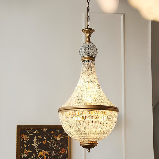 Stralende Retro Luxe Barok Kristallen Kroonluchter Licht