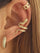 Single Snake-Shaped Ear Cuff