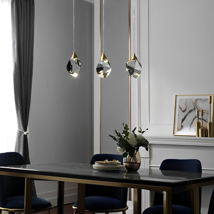 Spiral Kristalldroppar Metall Modern Duplex Trappupphängningskrona