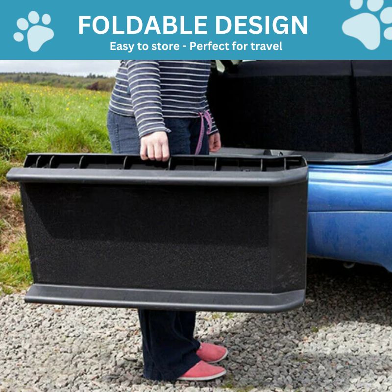Rampe pliable pour animaux avec surface antidérapante