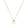 Clytia Love Square Mother Of Pearl Necklace, 925 Silver, 18k Gold Plated