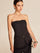 Strapless top met knopen aan de voorkant