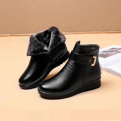 Structured Mid-Calf Zip Boots