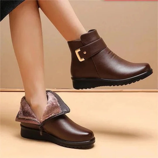 Structured Mid-Calf Zip Boots