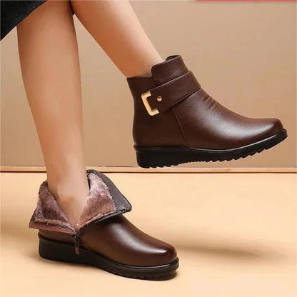 Structured Mid-Calf Zip Boots