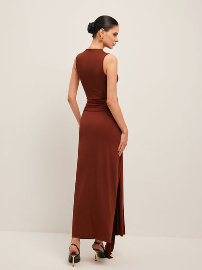 Twisted Knot Sleeveless Dress