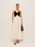 Two-Tone Twist-Front Cami Dress