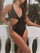 V-Neck Criss-Cross One-Piece Swimsuit