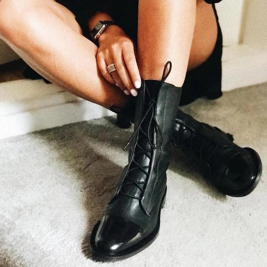 Vintage Heeled Ankle Boots For Women