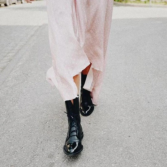 Vintage Heeled Ankle Boots For Women