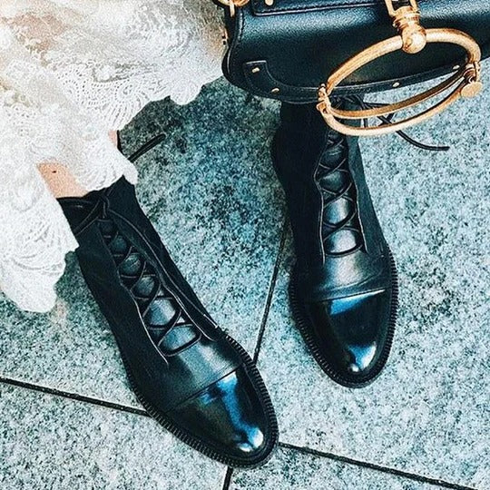 Vintage Heeled Ankle Boots For Women