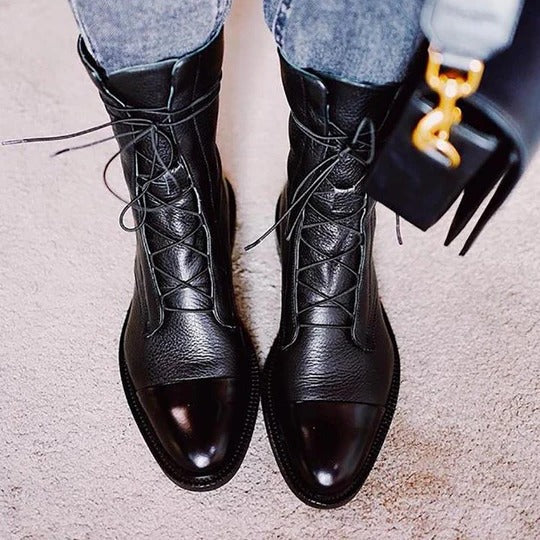 Vintage Heeled Ankle Boots For Women