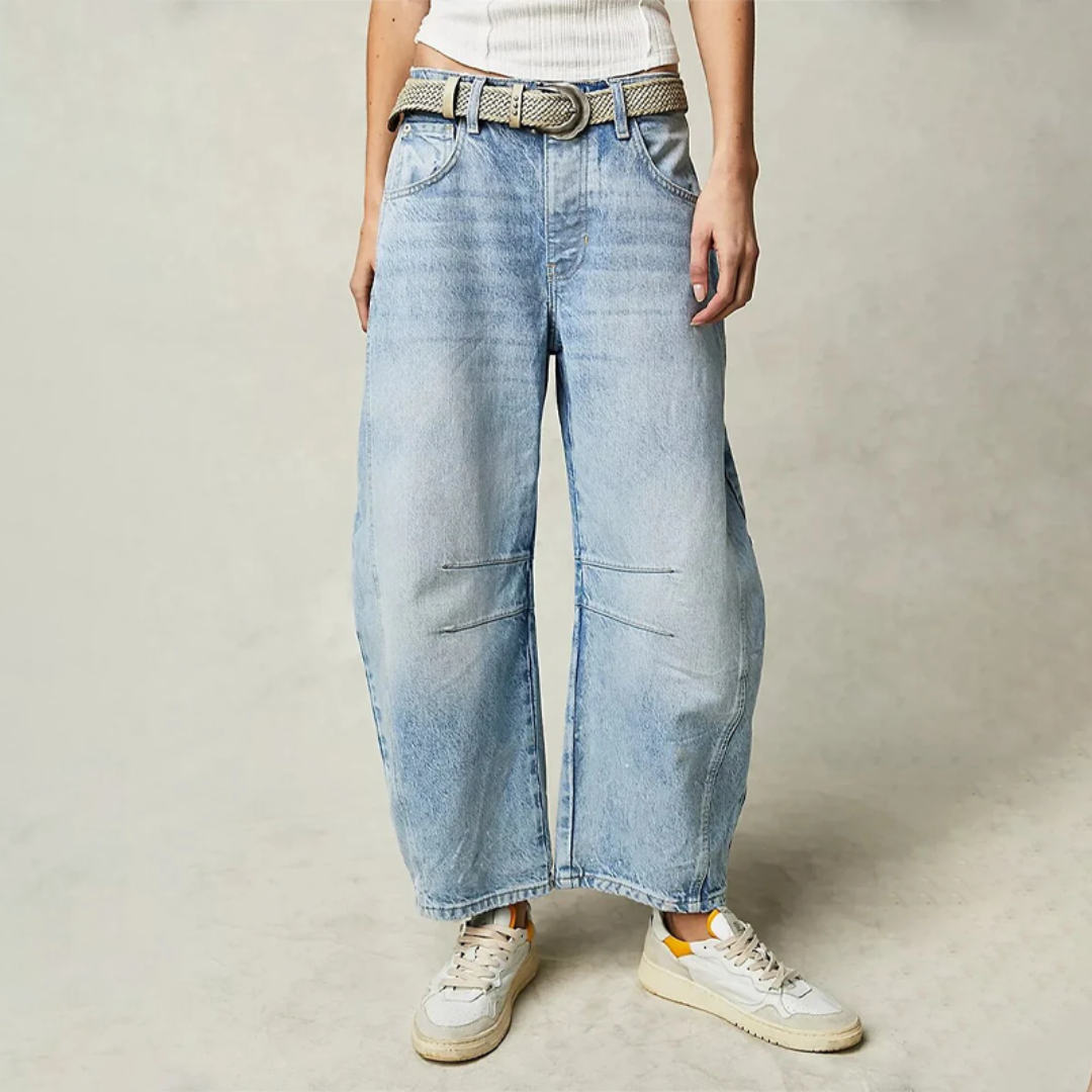 Vintage Wide-Leg Jeans For Women