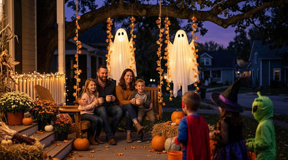 Ventayo – Illuminated Swinging Halloween Ghost Decoration