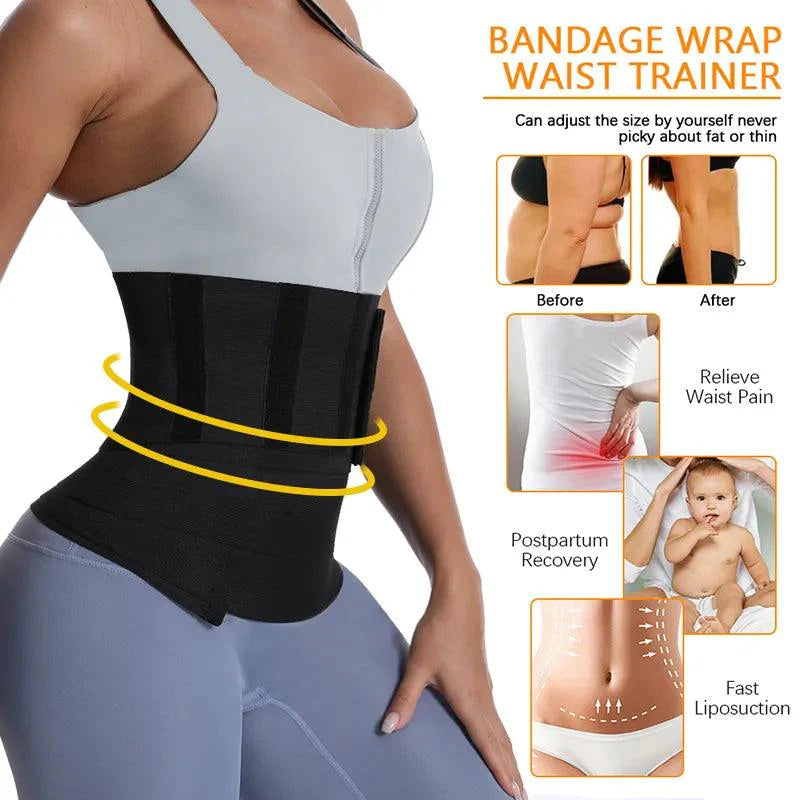 Waist Bandage Wrap Trimmer Belt Waist Trainer Body Shapewear