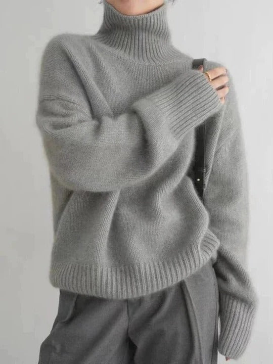 Warmer und bequemer Rollkragenpullover