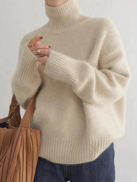 Warmer und bequemer Rollkragenpullover