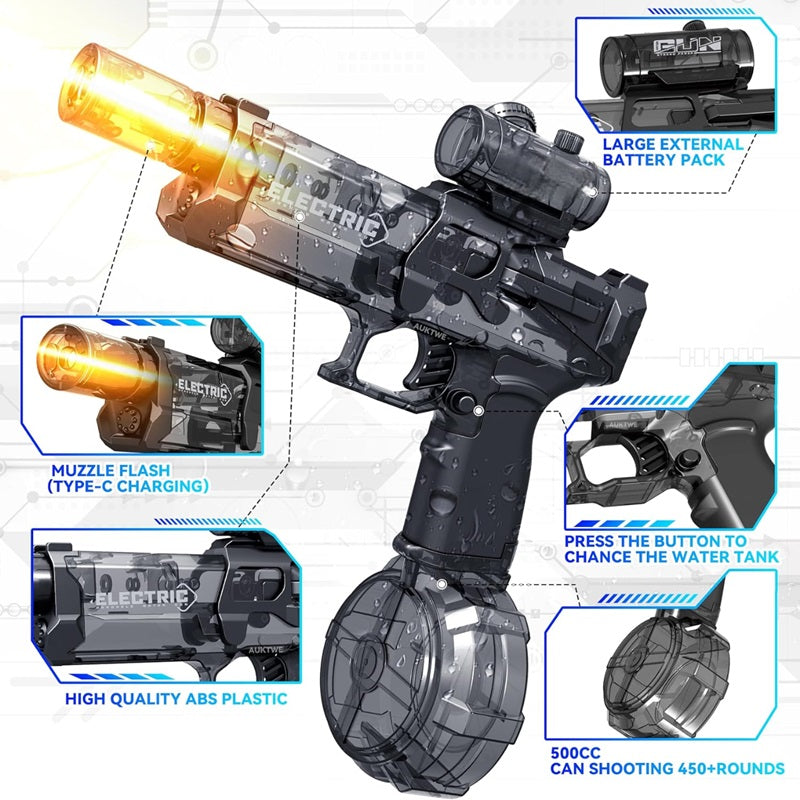 PowerBlast elektrisk vannpistol med immersive LED-lys