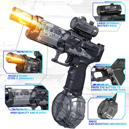 PowerBlast elektrisk vannpistol med immersive LED-lys