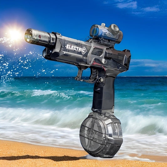 אקדח מים חשמלי PowerBlast עם אורות LED סוחפים