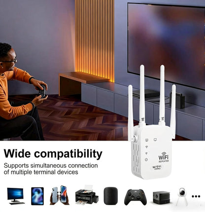 Ventayo – Outdoor WiFi Extender | Long-Range Connectivity with Weather-Resistant Design | Ideal for Streaming in Gardens and Patios