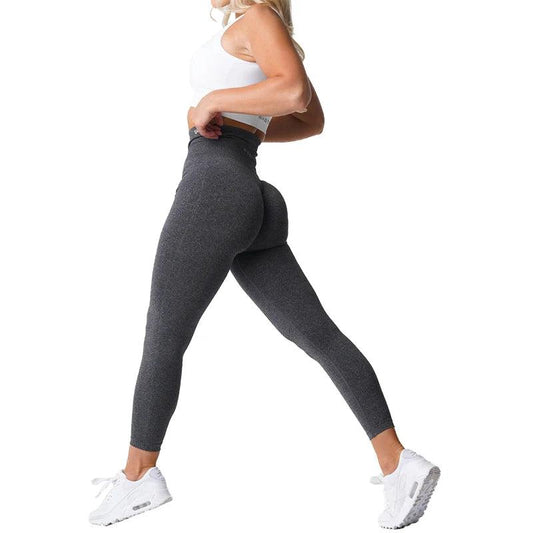 Pantalones de yoga deportivos de ocio elásticos, transpirables, que levantan las caderas para mujer